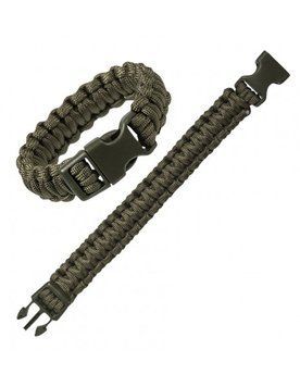 Браслет з Паракорду L 22мм Олива Mil-Tec PARA ARMBAND KST.-SCHLIESSE OLIV (16370201-904-L) 16370201-904-L фото