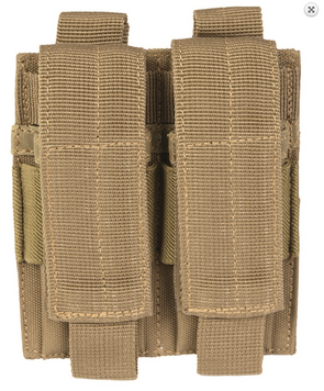 Підсумок тактичний для магазинів пістолета подвійний Койот Mil-Tec MAG.TASCHE F.PISTOLE DOUBLE COYOTE (13495505) 13495505 фото