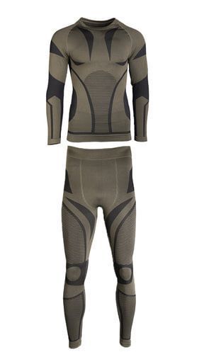 Термобілизна тактична Mil-Tec еластична Functional Underwear Performance 2XL-3XL Olive (11225001-003-XXL-3XL) 11225001-003-XXL-3XL фото