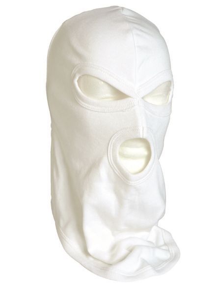 Балаклава тактична Mil-Tec One size Біла KOPFHAUBE BALACLAVA 3-LOCH CO WEISS (12109007) 12109007 фото