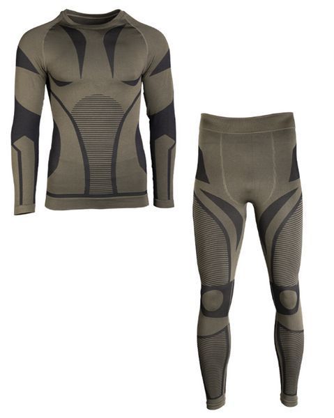 Термобілизна тактична Mil-Tec еластична Functional Underwear Performance 2XL-3XL Olive (11225001-003-XXL-3XL) 11225001-003-XXL-3XL фото
