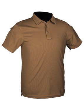 Футболка Mil-Tec швидкосохнуча M Tactical Quick Dry Poloshirt Coyote (10961019-903-M) 10961019-903-M фото