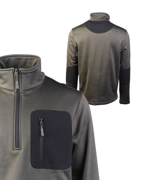Кофта термофлісова Mil-Tec пуловер Thermo-Fleece Zip-Pullover M Olive (10817001-903-M) 10817001-903-M фото