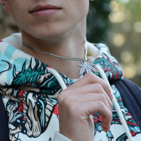 Кулон на шию Лист Royal Bracelets ланцюжок нержавіюча сталь One size 60см (49) 49 фото