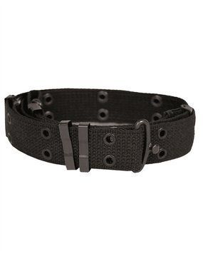 Ремінь тактичний Mil-Tec One size 122см Чорний US BDU LOCHKOPPEL 30MM SCHWARZ (13120002) 13120002 фото
