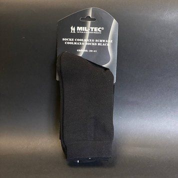 Шкарпетки тактичні армійські Mil-Tec 46-48р. Кулмакс (3 seasons) Чорні SOCKE COOLMAX SCHWARZ (13012002-005-46-48) 13012002-005-46-48 фото
