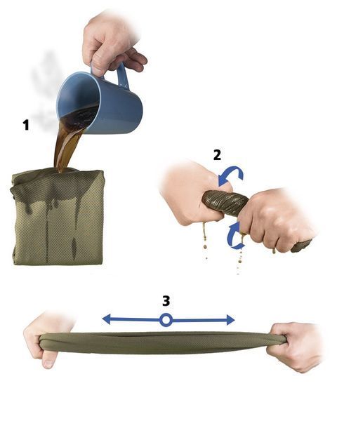 Охолоджуючий рушник-шарф Mil-Tec 100х31см Cool Down Towel Olive (16024200) 16024200 фото