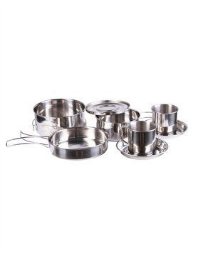 Набір посуду Mil-Tec з неіржавкої сталі Cook set stainless steel 8-pcs. (14648300) 14648300 фото