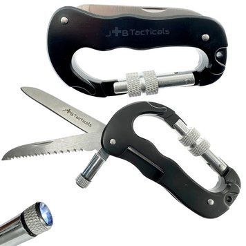 Мультитул тактичний JB Tactical карабін Multitool Black (JB-MLT-0006-BLK) JB-MLT-0006-BLK фото