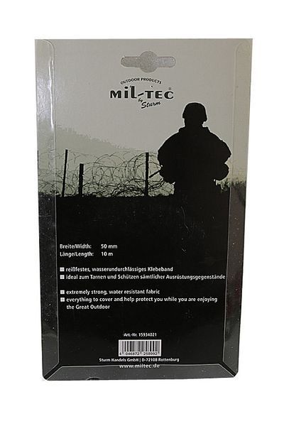 Стрічка тактична Mil-Tec Самоклеюча маскувальна Для зброї і спорядження 50мм х 10м Мультикам KLEBEBAND (15934021) 15934021 фото