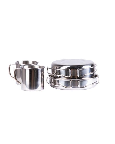Набір посуду Mil-Tec з неіржавкої сталі Cook set stainless steel 8-pcs. (14648300) 14648300 фото