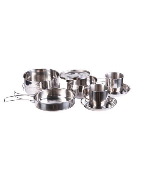Набір посуду Mil-Tec з неіржавкої сталі Cook set stainless steel 8-pcs. (14648300) 14648300 фото