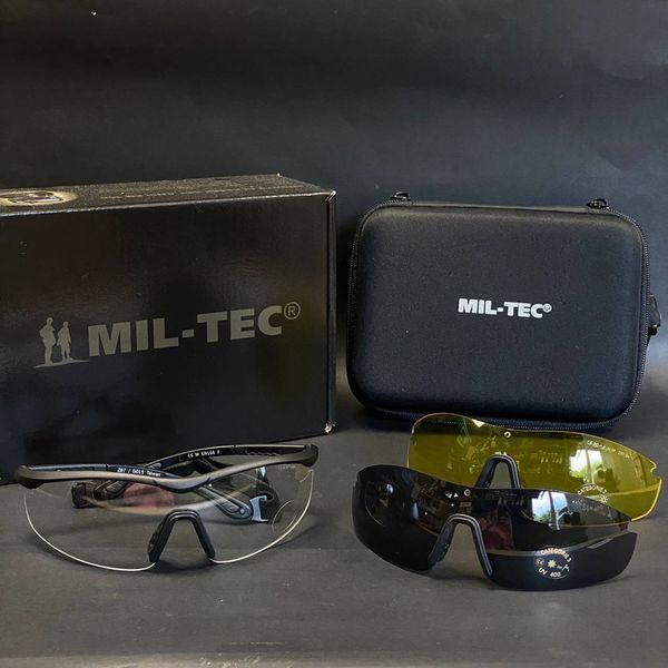 Окуляри тактичні Mil-Tec Захисні Із змінними лінзами UV400 SET ANSI EN 166 (15615600) 15615600 фото