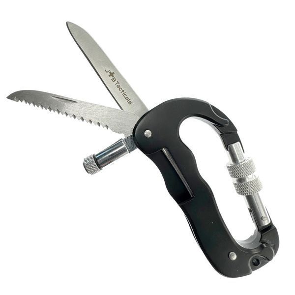 Мультитул тактичний JB Tactical карабін Multitool Black (JB-MLT-0006-BLK) JB-MLT-0006-BLK фото