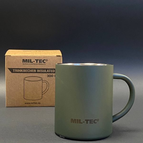 Термокружка Mil-Tec 300ml. з подвійними стінками та тефлоновим покриттям (14603000-300) 14603000-300 фото
