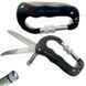 Мультитул тактичний JB Tactical карабін Multitool Black (JB-MLT-0006-BLK) JB-MLT-0006-BLK фото 1
