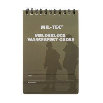 Блокнот Mil-Tec Вологостійкий 48 аркушів 10х15см Олива (15981002) 15981002 фото