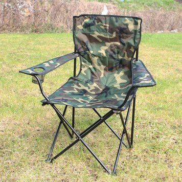 Крісло складне Mil-Tec тактичне з чохлом Камуфляж RELAX SESSEL WOODLAND (14445020) 14445020 фото