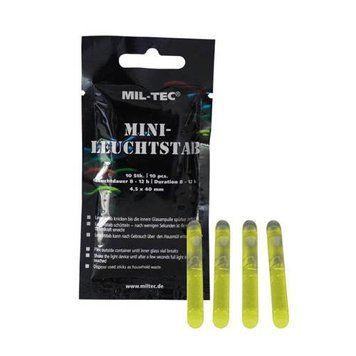 Набір Ліхтариків хімічних Mil-Tec MINILEUCHTSTAB 4 CM YELLOW (10 ST&Uuml;CK) (14931515) 14931515 фото
