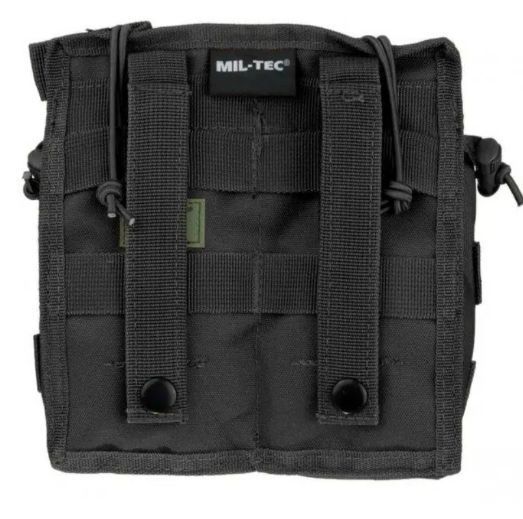 Підсумок тактичний для магазина Подвійний Чорний Mil-Tec MAG TASCHE OPEN TOP DOUBLE SCHWARZ (13497002) 13497002 фото