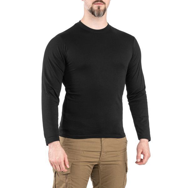 Лонгслів тактичний Mil-Tec Longsleeve T-Shirt XL Black (11065002-905-XL) 11065002-905 фото