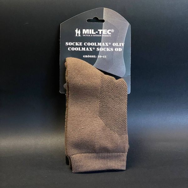 Шкарпетки тактичні армійські Mil-Tec 39-41Р. Олива Кулмакс (3 seasons) SOCKE COOLMAX 39-41 OLIV (13012001-39-41) 13012001-39-41 фото
