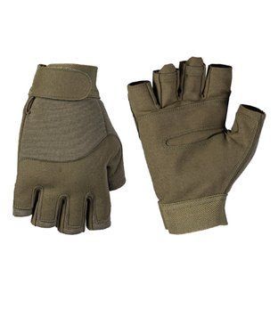 Рукавиці тактичні Mil-Tec Короткопалі XL Олива ARMY FINGERLINGE OLIV (12538501-905-XL) 12538501-905-XL фото