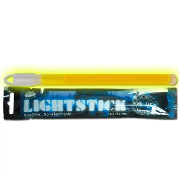 Ліхтарик хімічний Mil-Tec Жовтий LEUCHTSTAB 1X15 CM Yellow (14934015) 14934015 фото