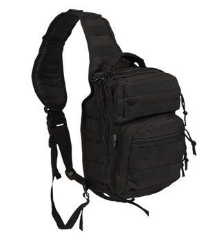 Рюкзак однолямковий Чорний Mil-Tec One Strap Assault Pack SM Schwarz (14059102-9) 14059102-9 фото