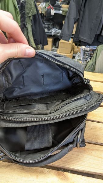 Рюкзак однолямковий Чорний Mil-Tec One Strap Assault Pack SM Schwarz (14059102-9) 14059102-9 фото