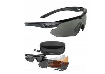 Окуляри тактичні Mil-Tec SWISS EYE Балістичні Із змінними лінзами Чорні TACT.BRILLE SWISS EYE NIGHTHAWK SCHWARZ (15624622) 15624622 фото