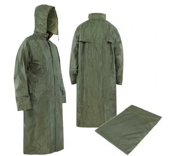 Дощовик тактичний Mil-Tec непромокний антидощ S Regenmantel Pes/pvc Olive (10625201-902-S) 10625201-902-S фото