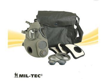 Протигаз маска Mil-Tec ABC M10 із фільтрами та сумкою SCHUTZMASKE M10 M.FI.U.TA. (91650320) 91650320 фото