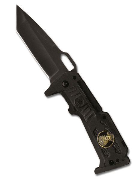 Ніж складний тактичний Mil-Tec Поліцейський Чорний EINHANDMESSER 'POLICE' (15312000) 15312000 фото