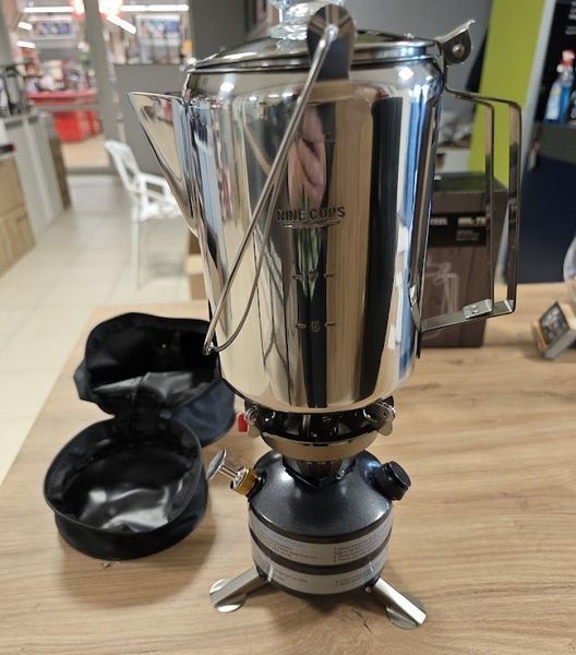 Кавник Mil-Tec Чайник заварник з перколятором KAFFEEKANNE ST/STEEL M.PERCOLATOR (9 TASSEN) (14680400-1300) 14680400-1300 фото