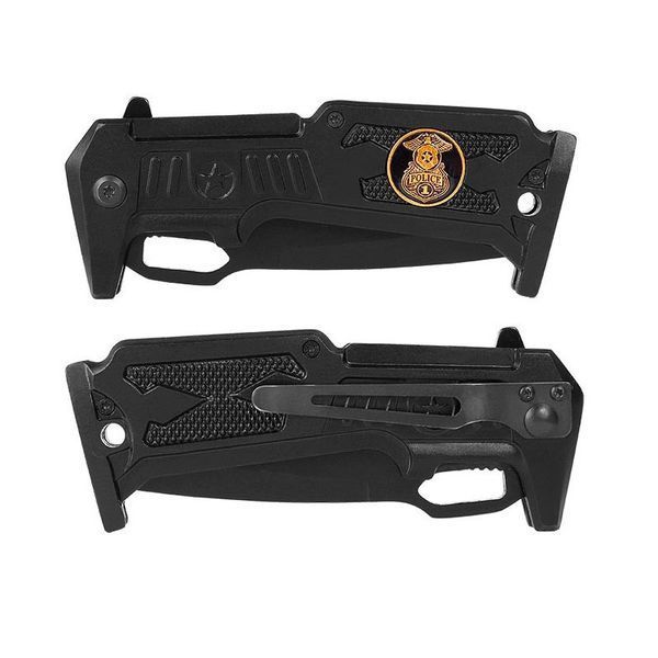 Ніж складний тактичний Mil-Tec Поліцейський Чорний EINHANDMESSER 'POLICE' (15312000) 15312000 фото