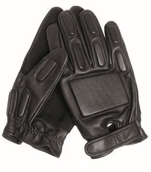 Рукавиці тактичні шкіряні M Чорні Mil-Tec Sec Handschuhe Leder M Schwarz (12501002-008-M) 12501002-008-M фото