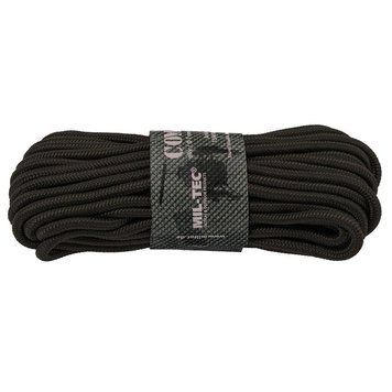 Паракорд тактичний Mil-Tec Мотузка паракордова Commando line 7мм x 15м Black (15941002-007-15) 15941002-007-15 фото