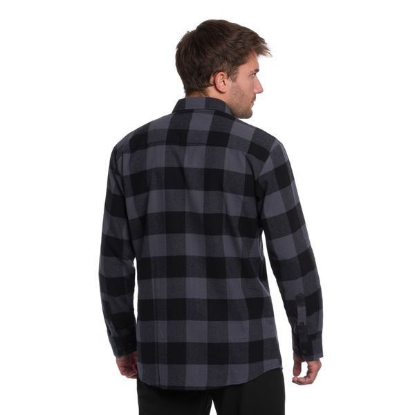 Сорочка Mil-Tec фланелева Flannel Shirt Longsleeve L Black/Gray (10939008-904-L) 10939008-904-L фото