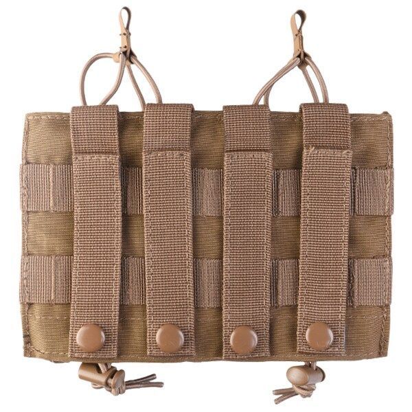Підсумок подвійний Mil-Tec для магазинів Open Top Flex Magazine Pouch Double Coyote (13497419) 13497419 фото