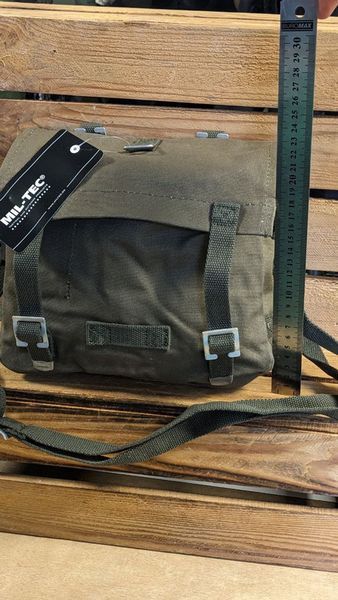 Сумка дорожня тактична Mil-Tec "хлібниця" Універсальна з поясом Олива BW BROTBEUTEL M.GURT OLIV (13702001) 13702001 фото