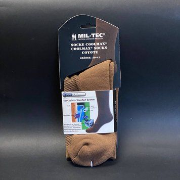 Шкарпетки тактичні армійські Mil-Tec 42-43Р. Койот Кулмакс (3 seasons) SOCKE COOLMAX 42-43 Coyote (13012005-42-43) 13012005-42-43 фото