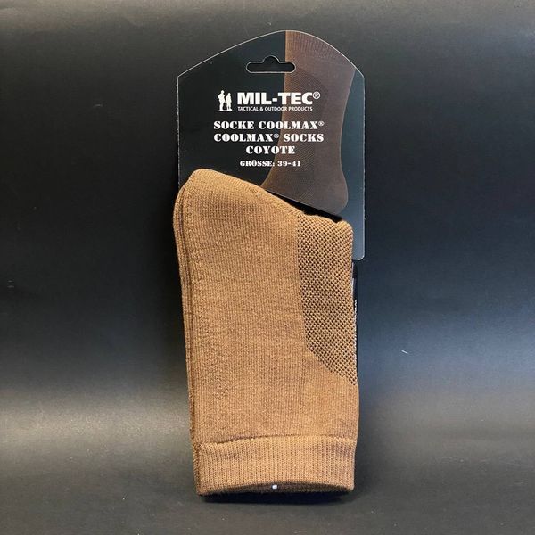 Шкарпетки тактичні армійські Mil-Tec 42-43Р. Койот Кулмакс (3 seasons) SOCKE COOLMAX 42-43 Coyote (13012005-42-43) 13012005-42-43 фото
