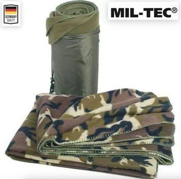 Ковдра Флісова Mil-Tec утеплена армійська 200х150см в чохлі Мультикам POLY-FLEECE 320GR (14426020-200-150) 14426020-200-150 фото