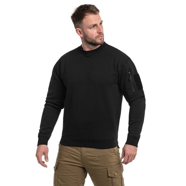 Кофта тактична Mil-Tec світшот Tactical Sweatshirt L Black (11472402-904-L) 11472402-904-L фото