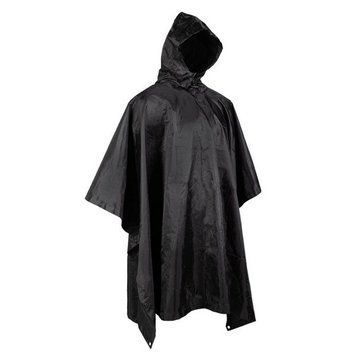 Пончо тактичне Mil-Tec One size Плащ-палатка One size Чорний PONCHO PE R/S 780GR. SCHWARZ (10630002) 10630002 фото