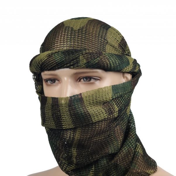 Шарф тактичний Mil-Tec Сітка маcкувальна One-size 190х90см Камуфляж Мультікам NETZSCHAL PES WOODLAND (12625020) 12625020 фото