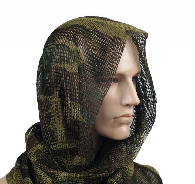 Шарф тактичний Mil-Tec Сітка маcкувальна One-size 190х90см Камуфляж Мультікам NETZSCHAL PES WOODLAND (12625020) 12625020 фото