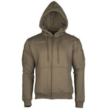 Кофта тактична Mil-Tec Tactical Hoodie Zipper S Olive (11472012-902-S) 11472012-902-S фото