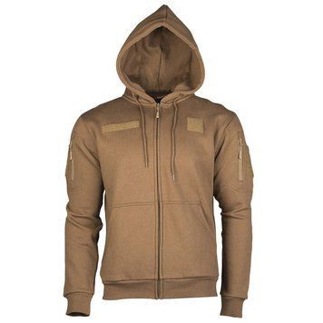 Кофта тактична Mil-Tec Tactical Hoodie Zipper S Coyote (11472019-902-S) 11472019-902-S фото